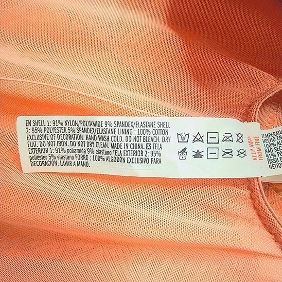 Forever 21 NWT Pink Lace Mesh Bodysuit Sexy - Picture 7 of 8